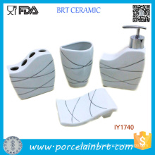 Fashion Life Ceramic 4PCS Bath Set Bathroom Accessories Modern